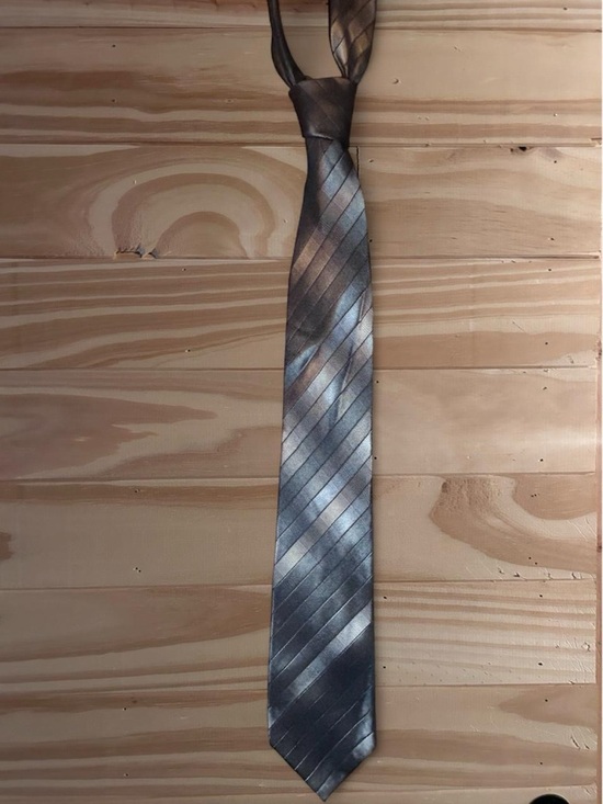 Arrow Other - Arrow Black and grey striped tie